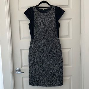 J Crew sheath dress wool and lace details